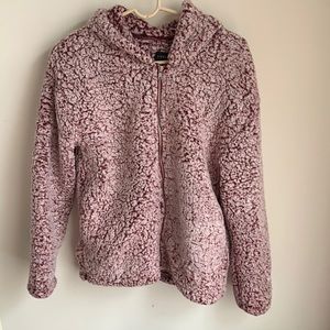 Love tree wool zip up sweatshirt